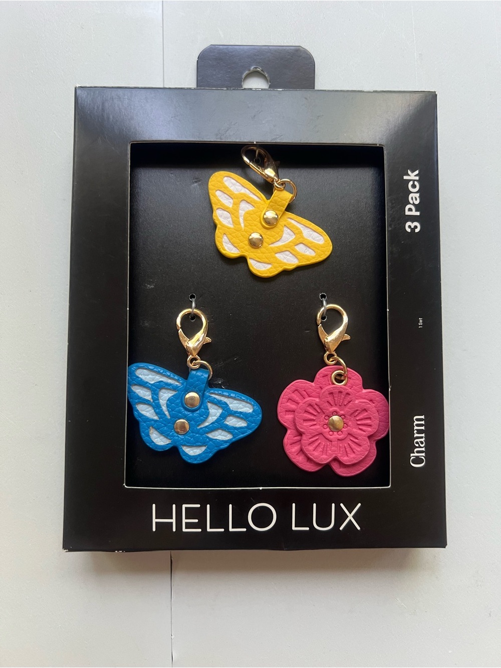 Hello Lux 3pk Charms - Butterfly